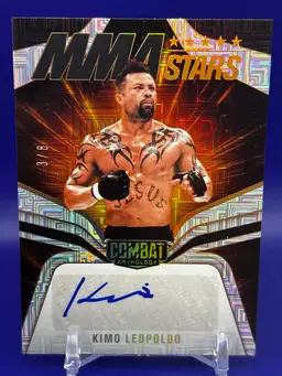 2025 Panini PFL Combat Anthology KIMO LEOPOLDO MMA Stars Auto SQUARED CIRCLE /8