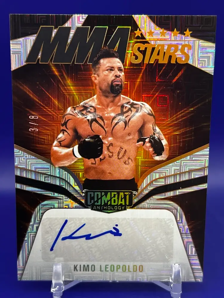 2025 Panini PFL Combat Anthology KIMO LEOPOLDO MMA Stars Auto SQUARED CIRCLE /8