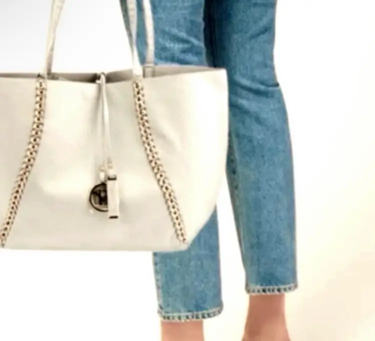 Badgley Mischka Off White Cream Ivory Carryall Tote New With Tags Gift 🎁 With Purchase