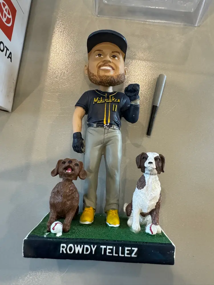Major League Baseball Milwaukee Brewers Rowdy Tellez #11 Bobblehead Figurine.