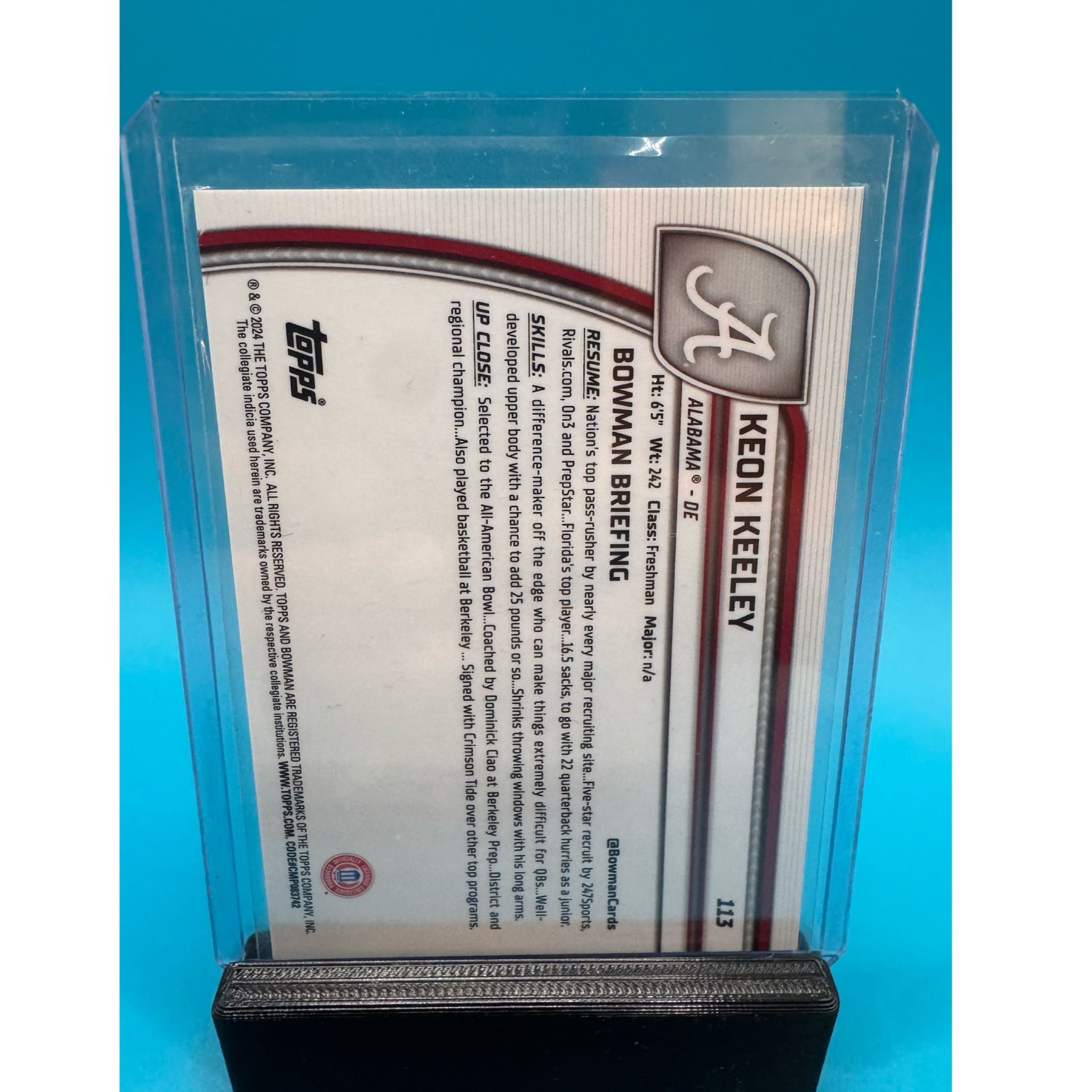 CHASING CARDBOARD · Keon Keeley Bowman Chrome U Green Refractor