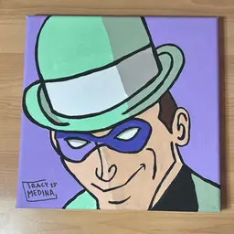 The Riddler – Original Hand-Painted Canvas by Tracy Medina