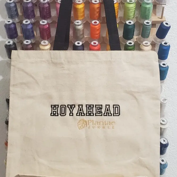 Embroidered Hoyahead tote ( 3 colors available)