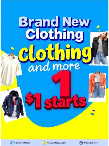 New Clothing $1.00 Starts 