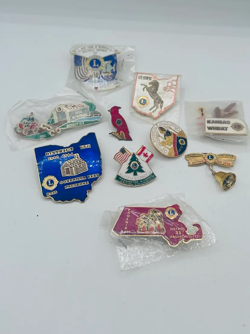 Lions club 80s memorable pens, bundle of 10