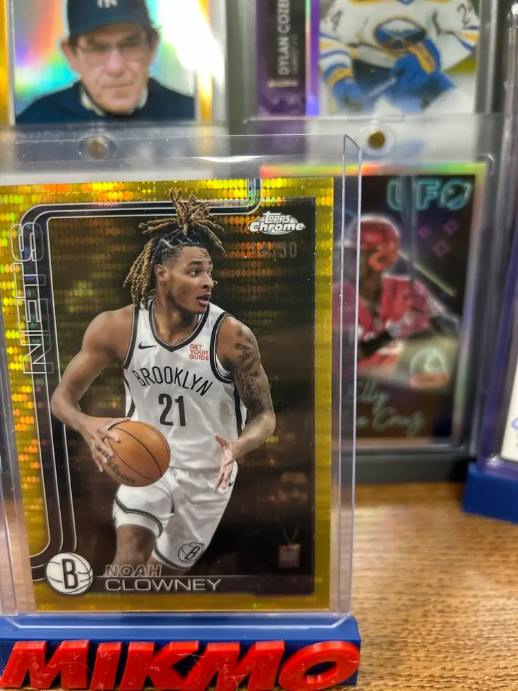 Noah Clowney 2025-26 Topps Chrome Gold Spectrum /50 Nets
