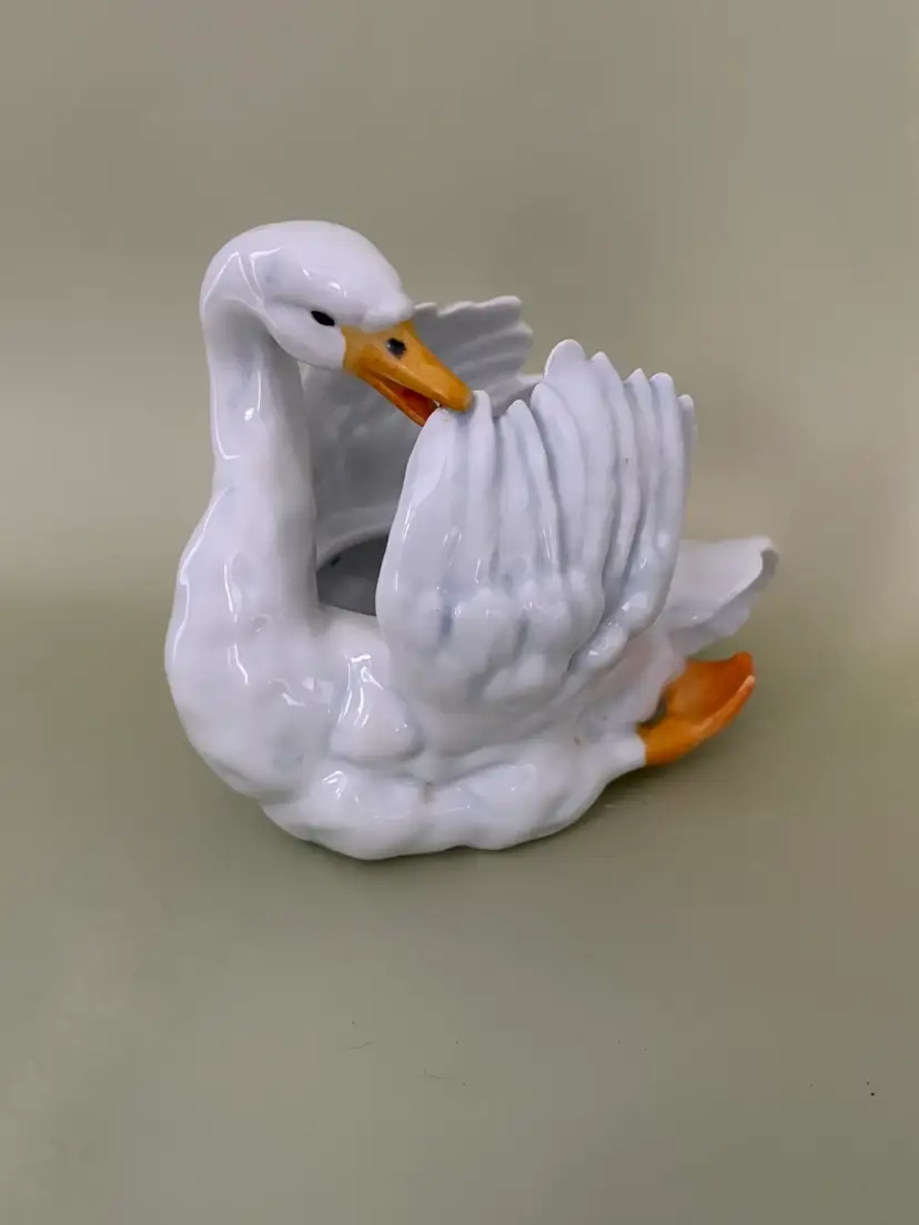 Vintage Gerold Porzellan Swan Planter-Bavarian Porcelain