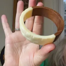 Vintage Plastic And Wood Bracelet