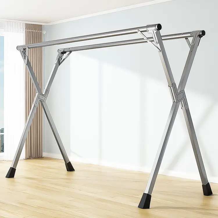 SOGA 2X 2m Portable Standing Clothes Drying Rack