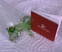 Swarovski Crystal SCS 2008 Panda Event Gecko Figurine Signed