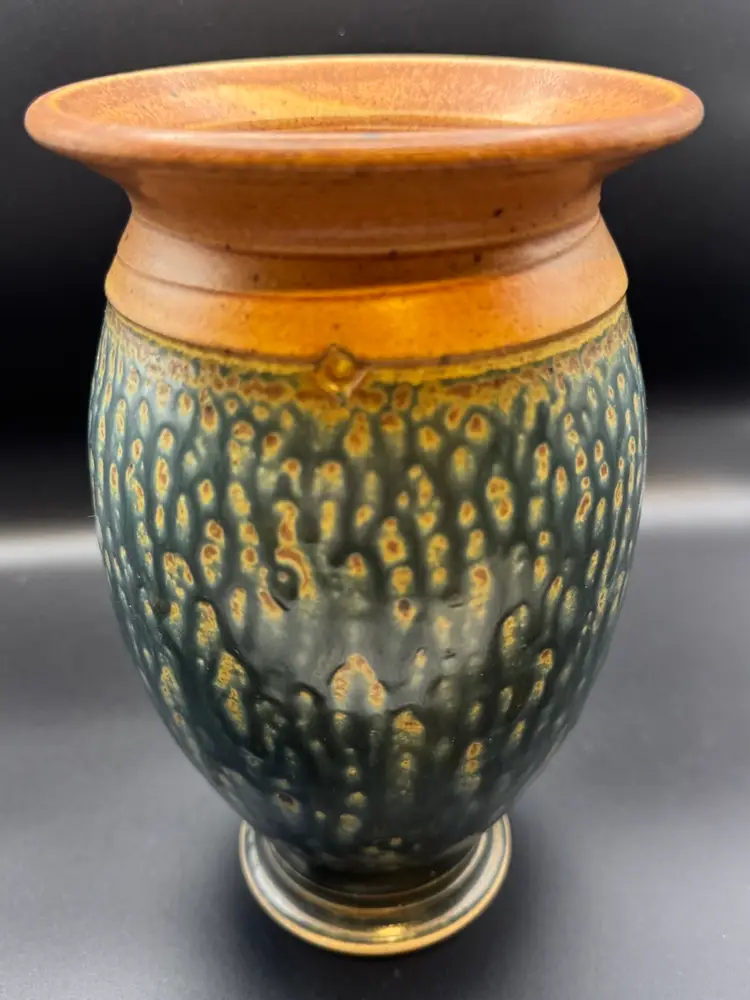 Large Stoneware Pottery Vase By Royce Yoder 9”