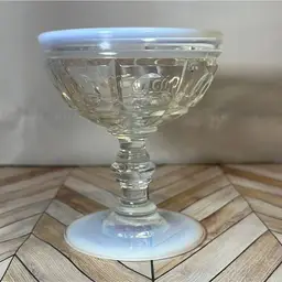 Fenton Plymouth French Opalescent Low Sherbet