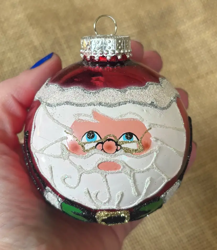 Kurt Adler Radio City Christmas Spectacular Santa Claus Glass Ball Ornament