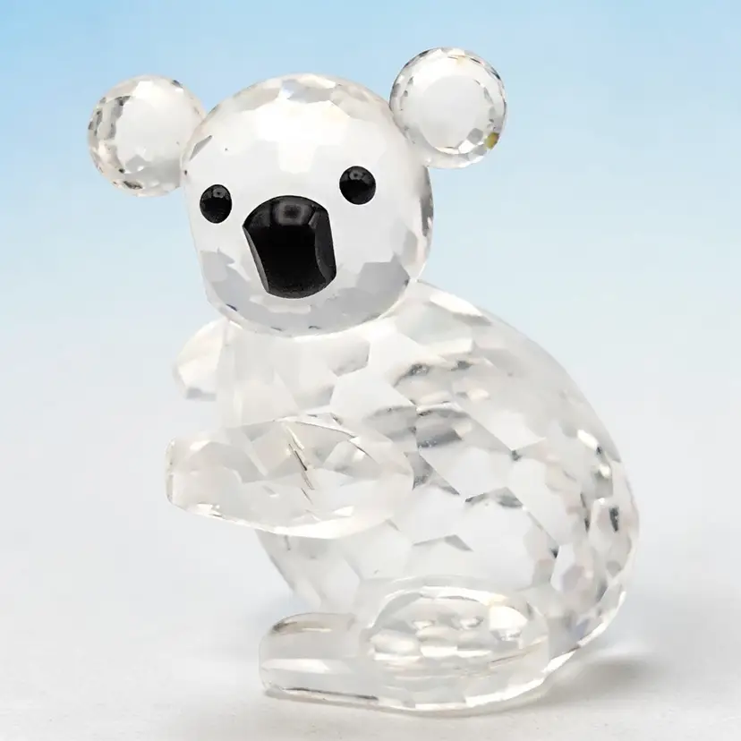 Swarovski Crystal Koala Bear Facing Left 7673 NR 040 000 Figurine Retired No Box