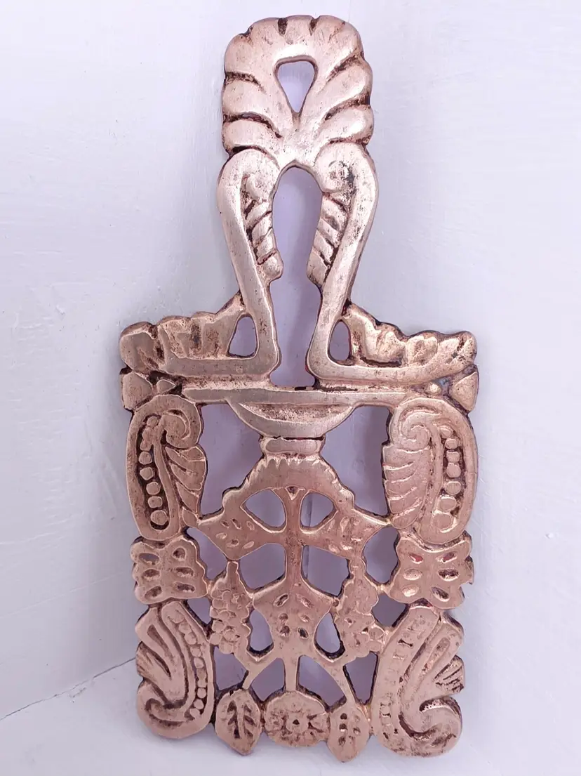 Mid-century Brass Art Deco Trivet