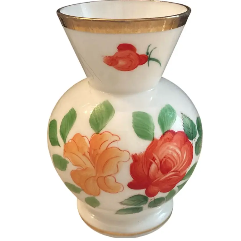 Vintage Ceramic Vase With Flowers