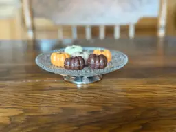 Vintage Silverplated Pedestal Server, 6-Inch Pressed Glass Dessert Stand with Box, Mid-Century Candy or Cake Plate, Elegant Display Server