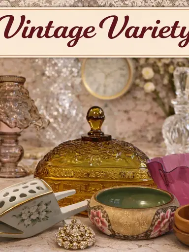 Vintage variety, Bee Box, Fairy Lamp With Honeybee Vintage