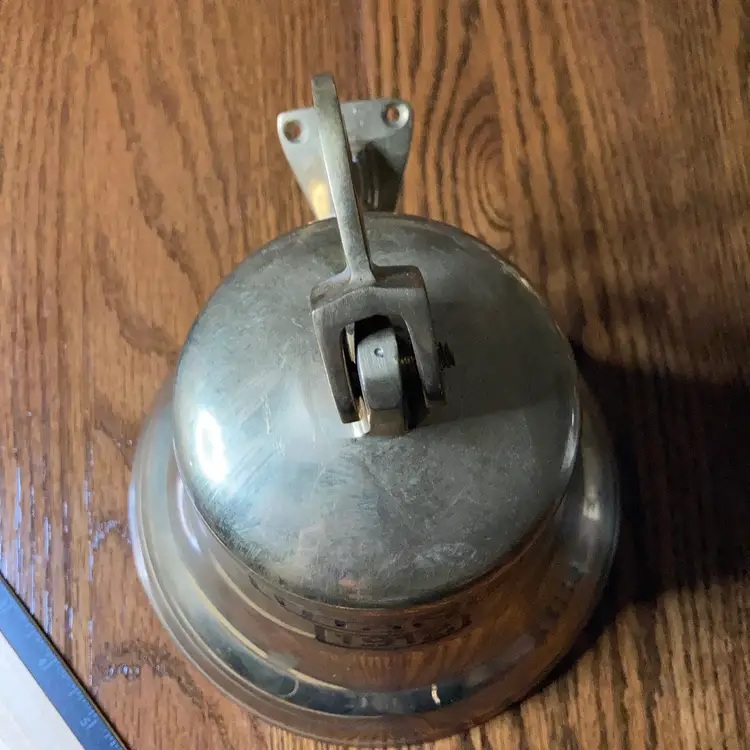 Brass Titanic 1912 Wall Mount Bell! 9” Tall 6 1/2” Wide