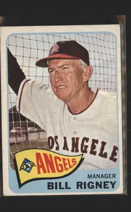 Bill Rigney 1965 Topps #66 - (140) - Los Angeles Angels