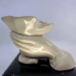 1930s Nelson McCoy Art Deco Woman's Hand Holding Cornucopia Vase