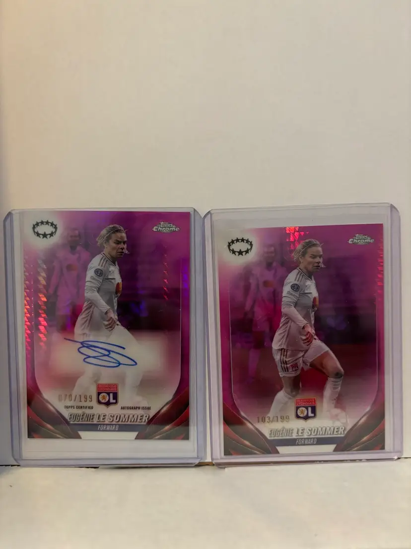 Eugenie Le Sommer Topps 24 UWCL chrome Lot OL Lyon