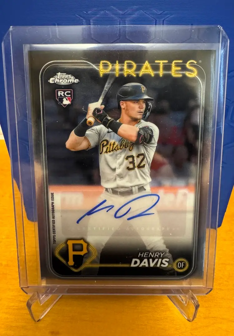 Henry Davis 2024 Topps Chrome Update Rookie Auto - Pittsburgh Pirates
