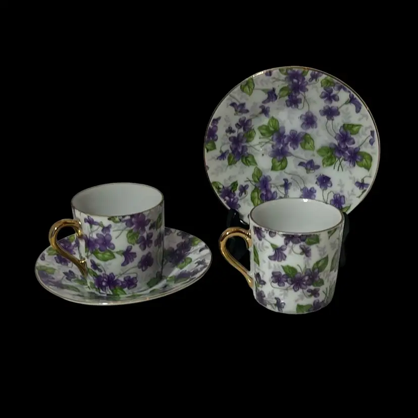 Pair of Vintage Inarco Japan Demitasse Tea Cup & Saucer
