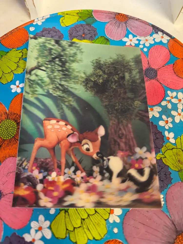 1976 Bambi Flower Postcard