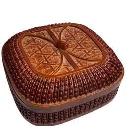 Bamboo Lidded Box 8” X8”