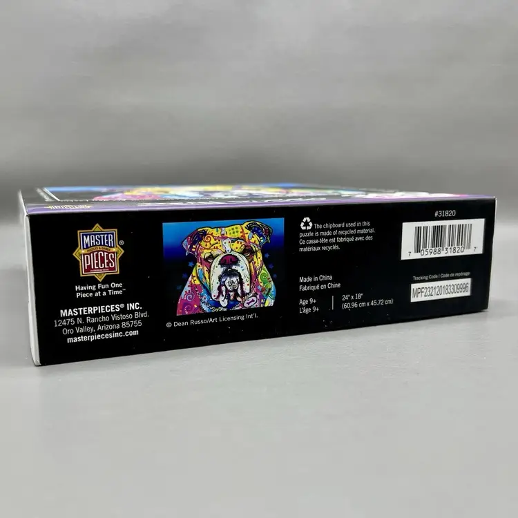 Dean Russo Bulldog 300 Piece Puzzle New Sealed What Are You Looking At? EZ-Grip