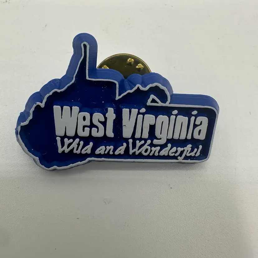 West Virginia State Outline Lapel Pins (set Of 5)