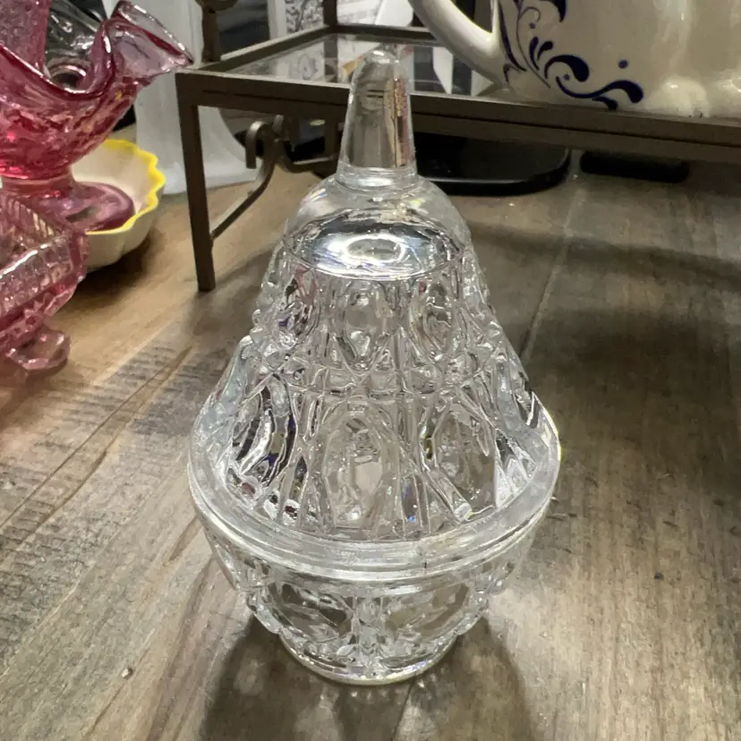 Crystal Pear Trinket Box