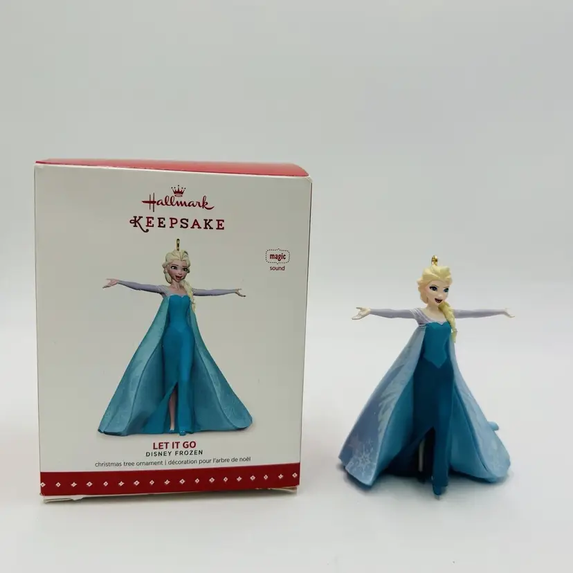Hallmark Keepsake Ornament Disney Frozen Let It Go Queen Elsa w/ Sound 2015 Rare