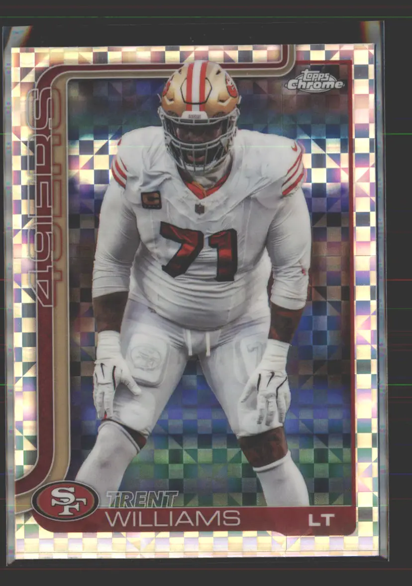 Trent Williams 2025 Topps Chrome X-Fractor #265 - (142) - San Francisco 49ers