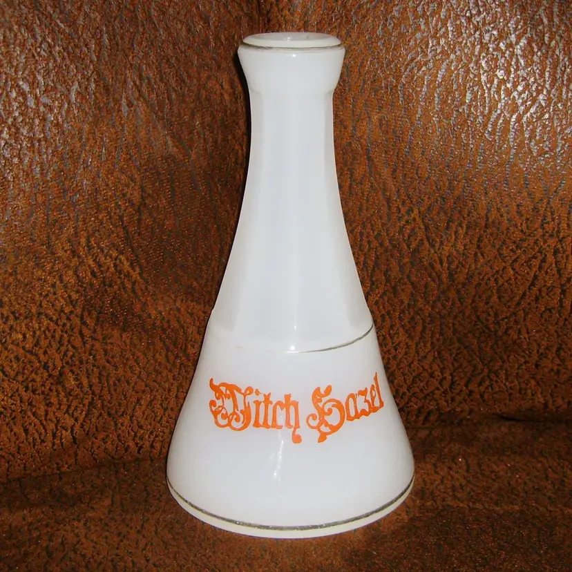 Antique Fenton Moonstone WITCH HAZEL Bottle W 101