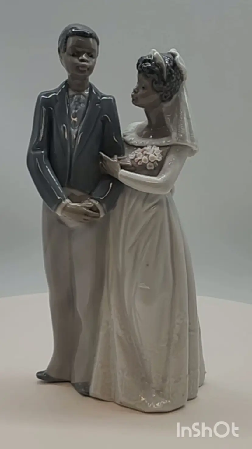 Lladro  5835 Black Legacy Collection  I Do Wedding Couple PRISTINE CONDITION