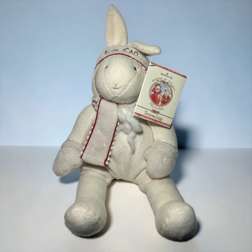 Hallmark Bunnies By The Bay Jolly Ice Folly Snowcap Plush Bunny 14" W/Tags