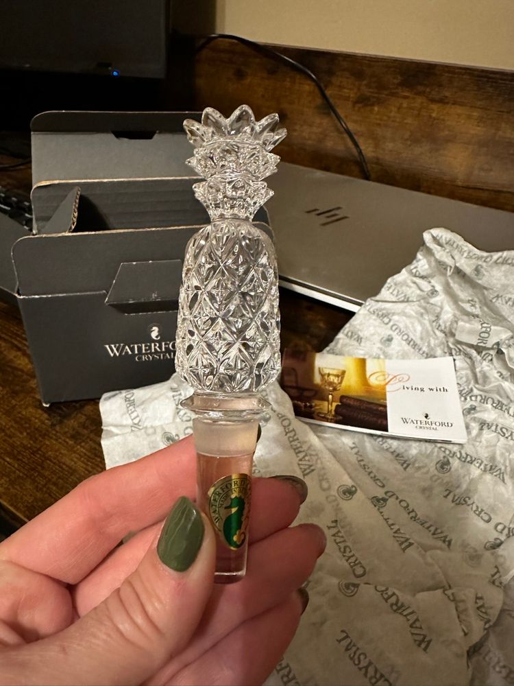 Waterford Crystal Pineapple Wine Stopper