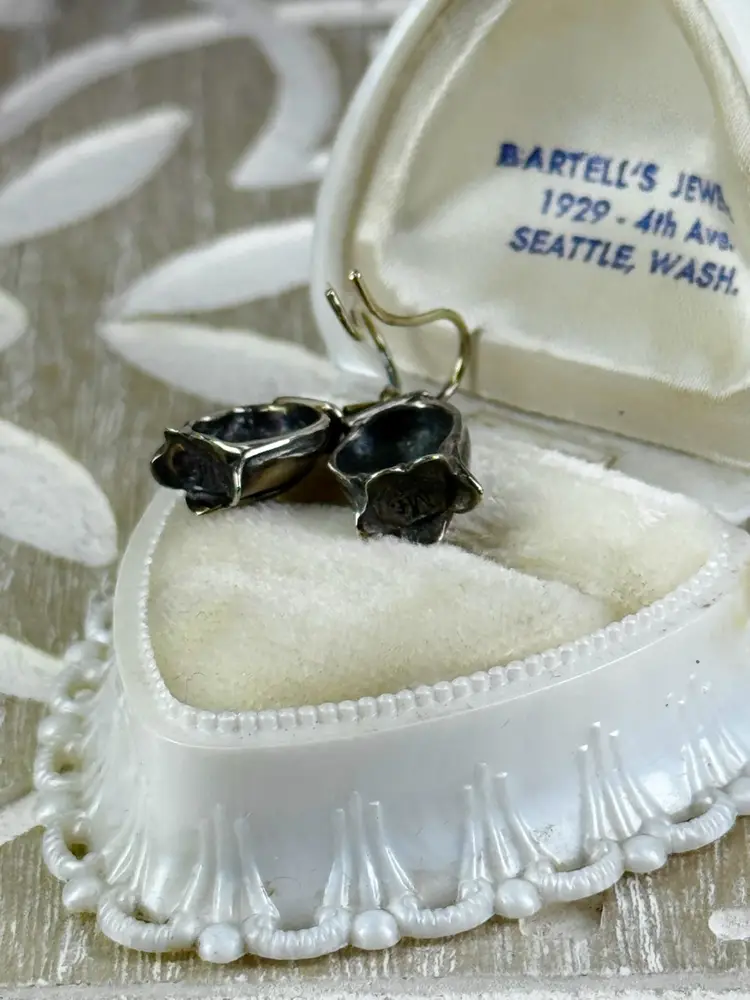 Sterling Silver Mignon Faget Tulip earrings