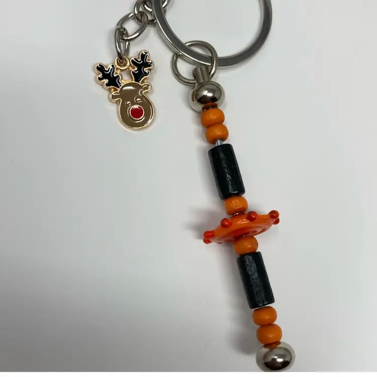 2 Day Sale! 🎉🎄🎉 Reindeer UV Reactive Fidget Purse Charm Or Keychain Clip!  Handmade By Me!