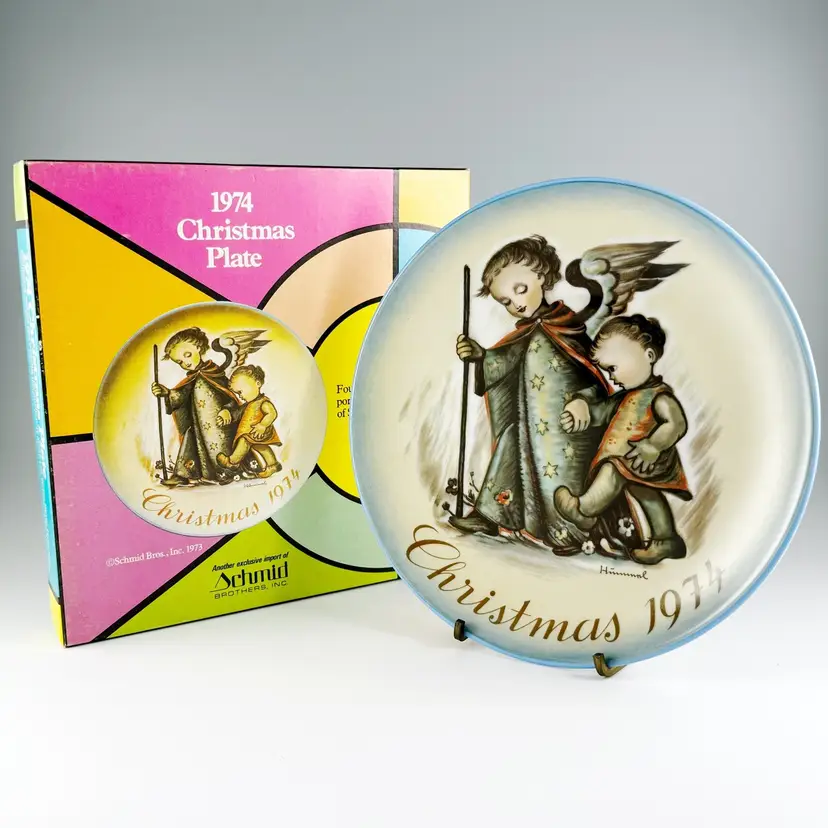 Hummel/Schmid "The Guardian Angel" Collectors Plate, Vintage 1974, Made in West Germany