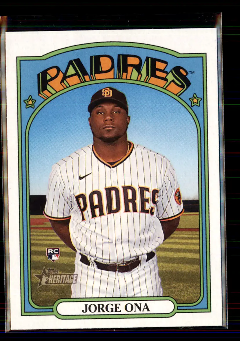 Jorge Ona 2021 Topps Heritage High Number #504 - (135) - San Diego Padres