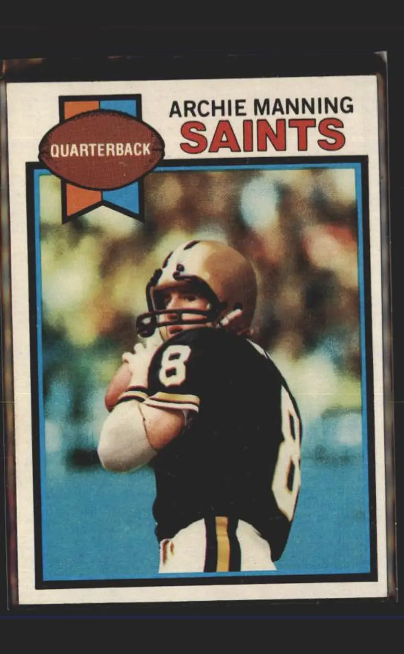1979 Topps #383 Archie Manning Cream Colored Back - (137) - New Orleans Saints