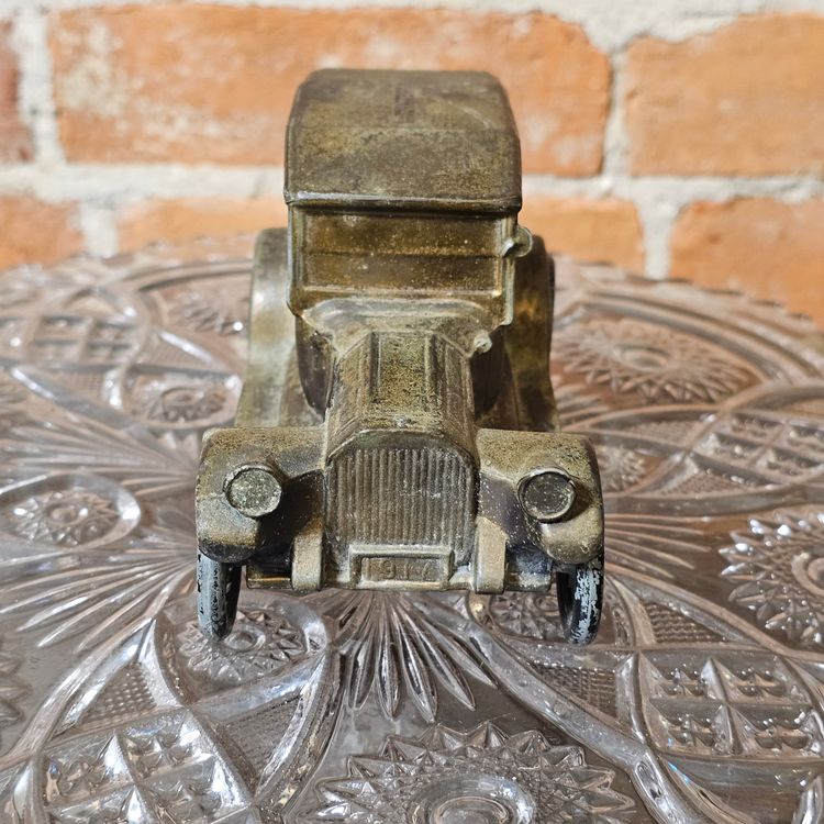 VINTAGE 1917 Classic Car Antique Diecast Metal Coin Bank Old Automobile Figure