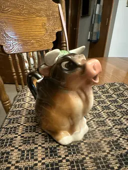 Vintage COVENTRY USA Cow Bull CREAMER Pitcher 5540B Farmhouse Country Rustic