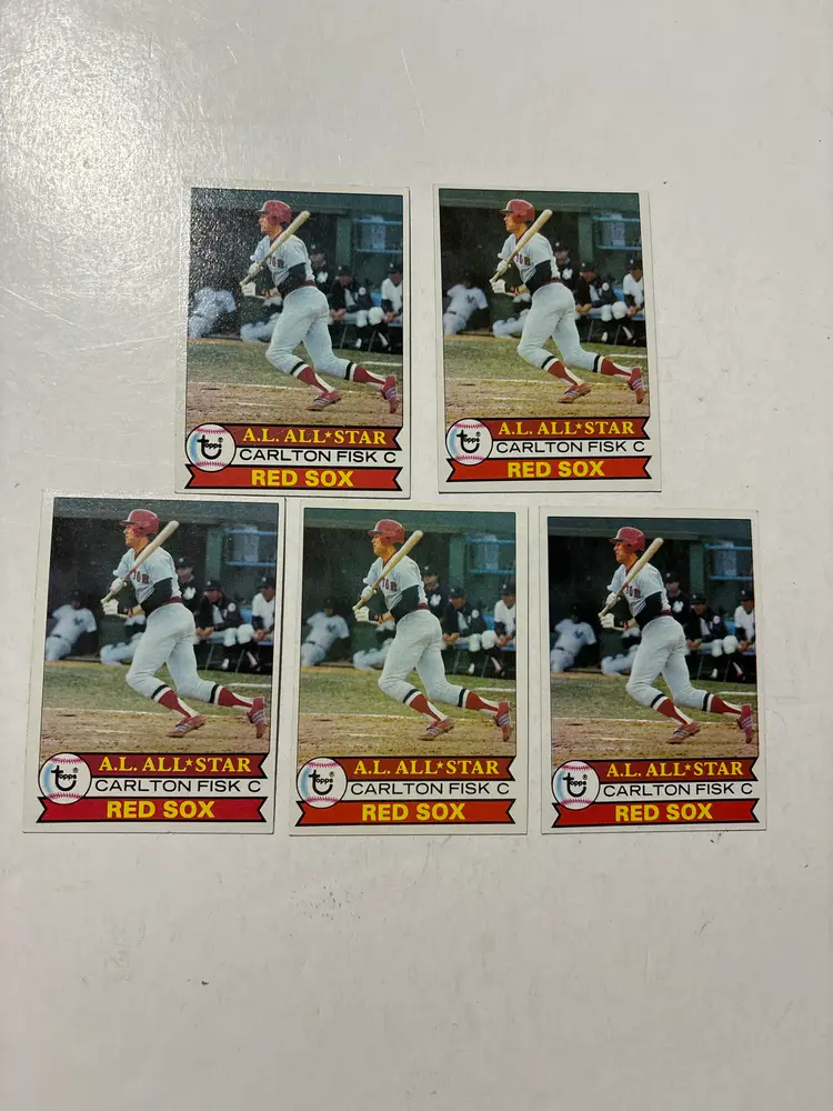 Carlton Fisk – 1979 Topps # 680 lot of 5 VG-EX