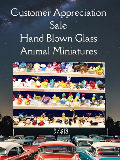 Hand blown glass animals Customer Appreciation Sale With Jenikay