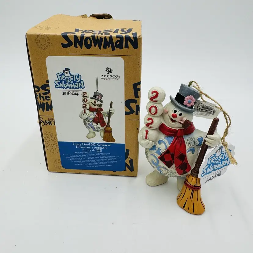 Jim Shore Ornament Figurine Frosty The Snowman Christmas 2021 Holiday