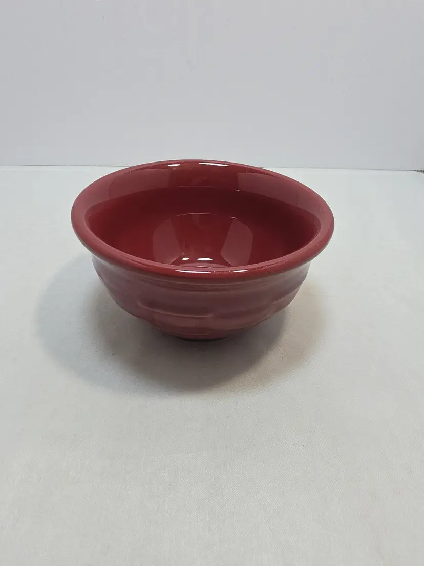 Longaberger Woven Traditions Red Dessert Bowl 4" Set Of 3 (N)